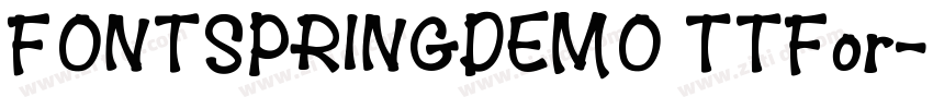 FONTSPRINGDEMO TTFor字体转换